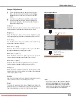 Preview for 33 page of Sanyo PLC-XE33 Owner'S Manual