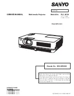 Sanyo PLC-XE33 Service Manual preview