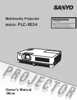 Sanyo PLC-XE34 Owner'S Manual preview