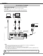 Preview for 14 page of Sanyo PLC-XE34 Owner'S Manual