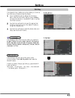 Preview for 43 page of Sanyo PLC-XE34 Owner'S Manual