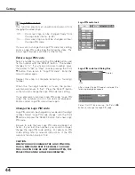 Preview for 44 page of Sanyo PLC XE40 - XGA LCD Projector Owner'S Manual