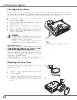 Предварительный просмотр 54 страницы Sanyo PLC XE40 - XGA LCD Projector Owner'S Manual