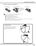 Preview for 13 page of Sanyo PLC-XE50 Owner'S Manual