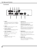 Preview for 10 page of Sanyo PLC-XE50A Owner'S Manual