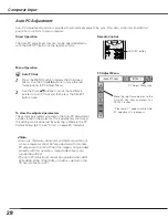 Preview for 28 page of Sanyo PLC-XE50A Owner'S Manual