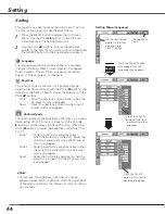 Preview for 44 page of Sanyo PLC-XE50A Owner'S Manual