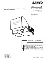 Preview for 1 page of Sanyo PLC-XE50A Service Manual