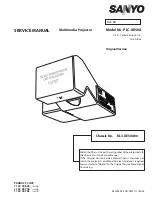 Sanyo PLC-XE50A Service Manual preview