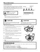 Preview for 11 page of Sanyo PLC-XE50A Service Manual