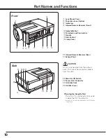 Preview for 10 page of Sanyo PLC-XF100 Owner'S Manual