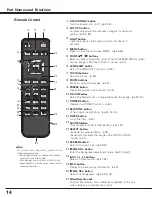 Preview for 14 page of Sanyo PLC-XF100 Owner'S Manual