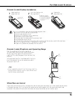 Preview for 15 page of Sanyo PLC-XF100 Owner'S Manual