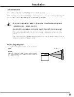 Предварительный просмотр 17 страницы Sanyo PLC-XF100 Owner'S Manual