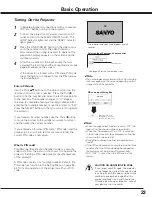 Preview for 23 page of Sanyo PLC-XF100 Owner'S Manual