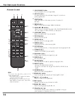 Preview for 14 page of Sanyo PLC-XF1000 Owner'S Manual