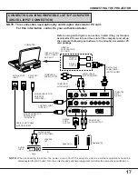 Preview for 17 page of Sanyo PLC-XF10N Owner'S Manual