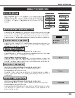 Preview for 33 page of Sanyo PLC-XF10N Owner'S Manual