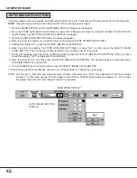 Preview for 42 page of Sanyo PLC-XF10N Owner'S Manual