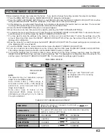 Preview for 43 page of Sanyo PLC-XF10N Owner'S Manual