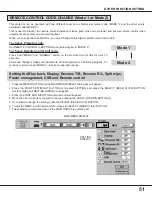 Preview for 51 page of Sanyo PLC-XF10N Owner'S Manual