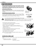 Preview for 54 page of Sanyo PLC-XF10N Owner'S Manual