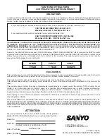 Preview for 58 page of Sanyo PLC-XF10N Owner'S Manual