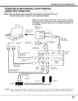 Preview for 17 page of Sanyo PLC-XF10NZ User Manual