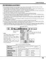 Preview for 43 page of Sanyo PLC-XF10NZ User Manual