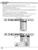 Preview for 48 page of Sanyo PLC-XF10NZ User Manual