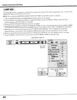 Preview for 52 page of Sanyo PLC-XF10NZ User Manual