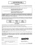 Preview for 58 page of Sanyo PLC-XF10NZ User Manual