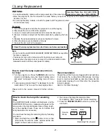 Предварительный просмотр 21 страницы Sanyo PLC - XF12B Service Manual