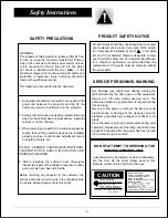 Preview for 3 page of Sanyo PLC-XF30 Service Manual