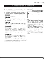 Предварительный просмотр 33 страницы Sanyo PLC-XF31 Owner'S Manual