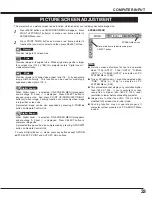 Preview for 33 page of Sanyo PLC-XF31 Owner'S Manual