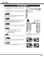 Предварительный просмотр 39 страницы Sanyo PLC-XF31 Owner'S Manual