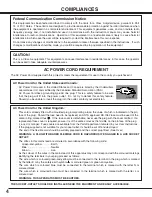 Preview for 4 page of Sanyo PLC-XF41 Owner'S Manual