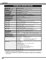 Preview for 50 page of Sanyo PLC-XF45 Owner'S Manual