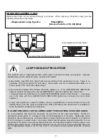 Preview for 8 page of Sanyo PLC-XF45 Service Manual