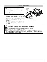 Preview for 11 page of Sanyo PLC-XF46E Owner'S Manual