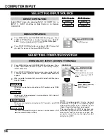 Preview for 26 page of Sanyo PLC-XF46E Owner'S Manual