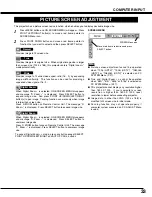 Preview for 33 page of Sanyo PLC-XF46E Owner'S Manual