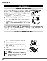 Preview for 42 page of Sanyo PLC-XF46E Owner'S Manual