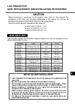 Preview for 57 page of Sanyo PLC-XF46E Owner'S Manual