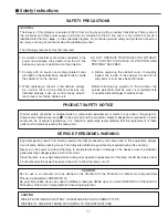 Preview for 3 page of Sanyo PLC-XF46E Service Manual