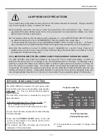 Preview for 12 page of Sanyo PLC-XF46E Service Manual