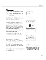 Preview for 49 page of Sanyo PLC-XF47 Owner'S Manual