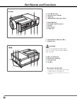 Предварительный просмотр 10 страницы Sanyo PLC-XF70 Owner'S Manual