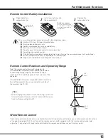 Предварительный просмотр 15 страницы Sanyo PLC-XF70 Owner'S Manual